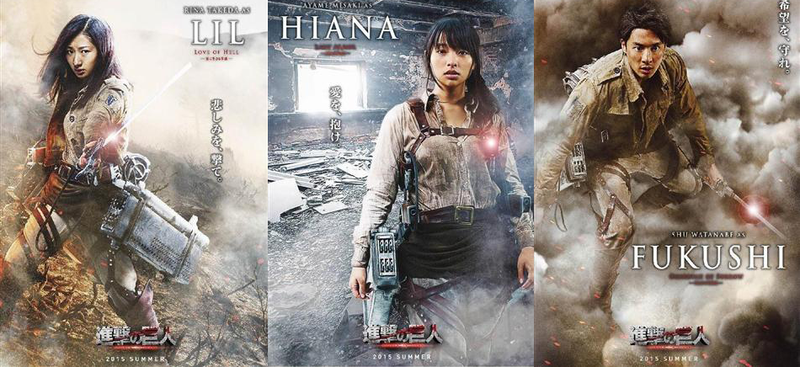 Illustration for article titled Here's TheĀ Attack On Titan Movie's Cast, In Costume